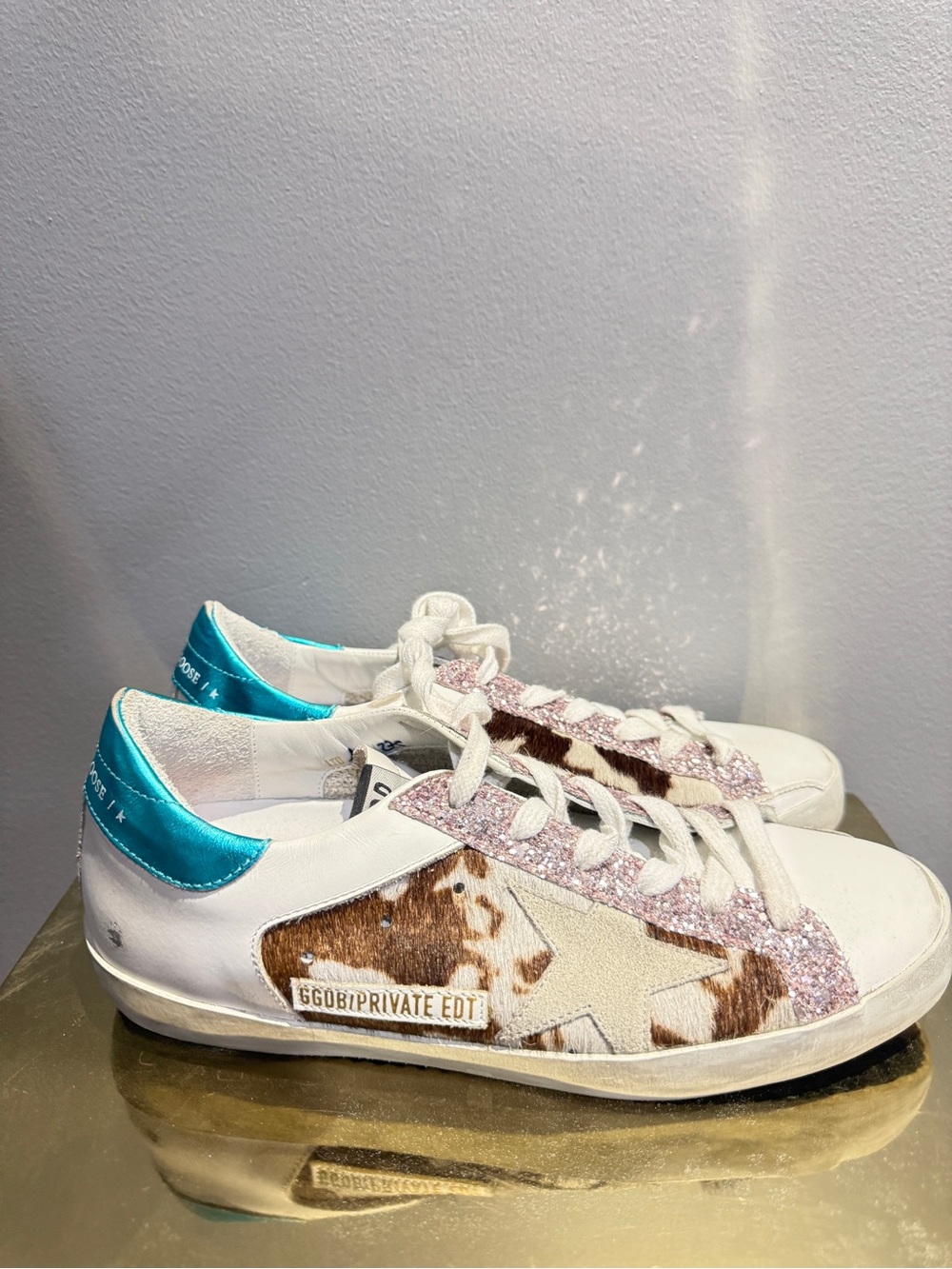 Golden Goose Superstar Calf Hair Glitter 37